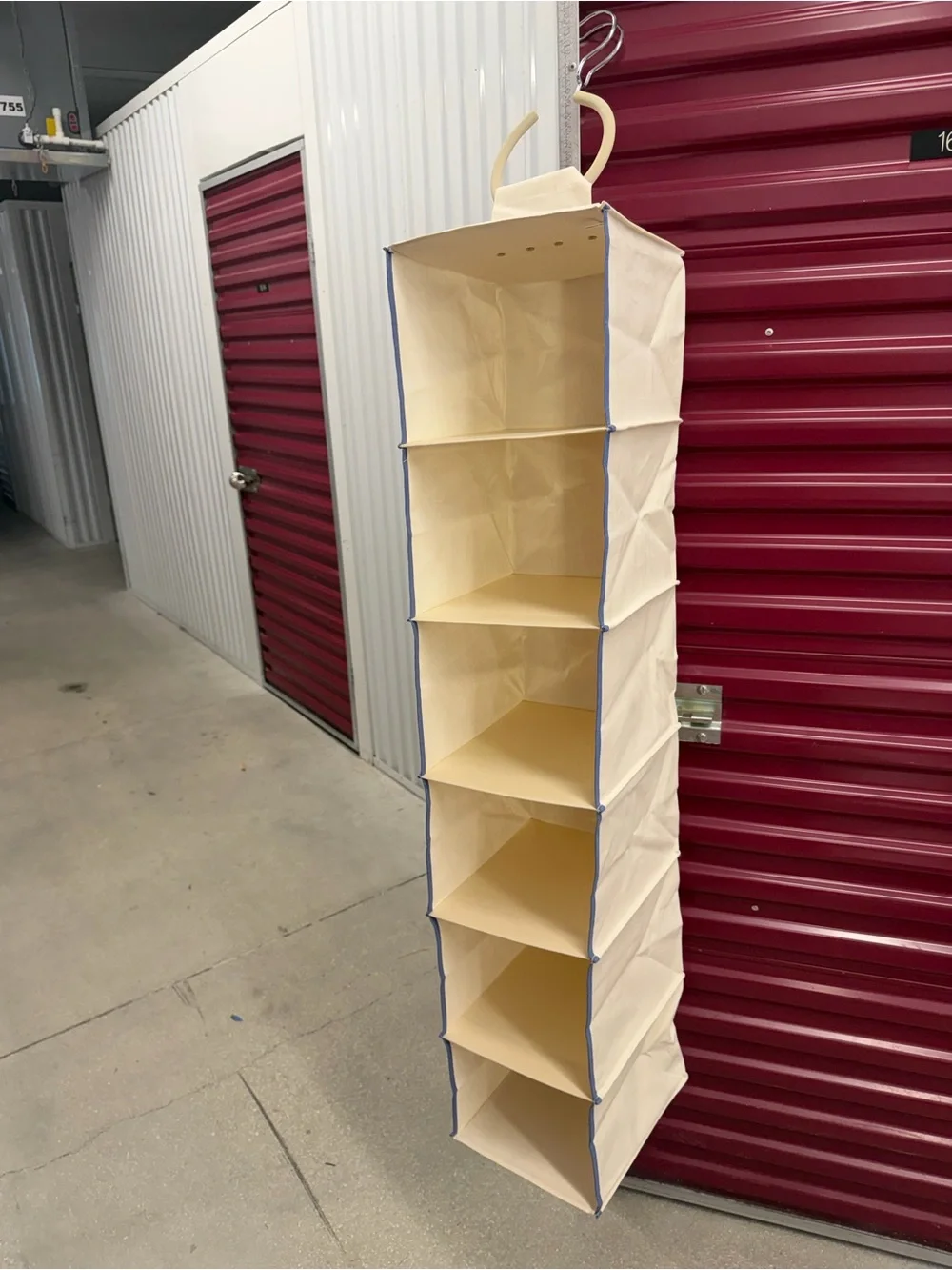 6-Shelf Hanging Closet Organizer Like New